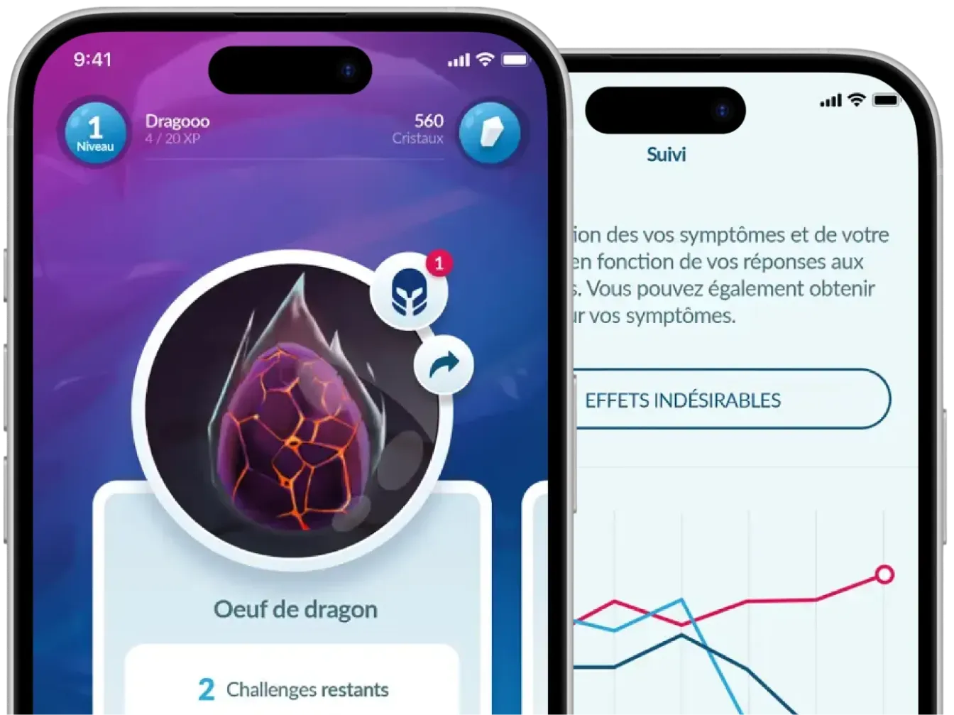 Aperçu du projet Drago, serious game mobile pour accompagner la désensibilisation allergénique
