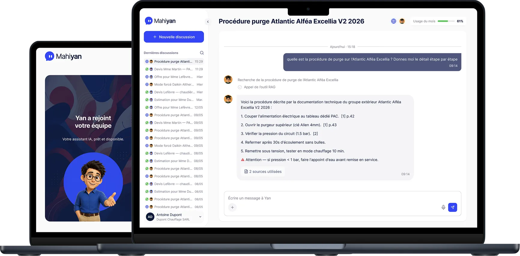 Aperçu du projet Mahiyan, l'IA qui travaille avec vos documents et vos logiciels