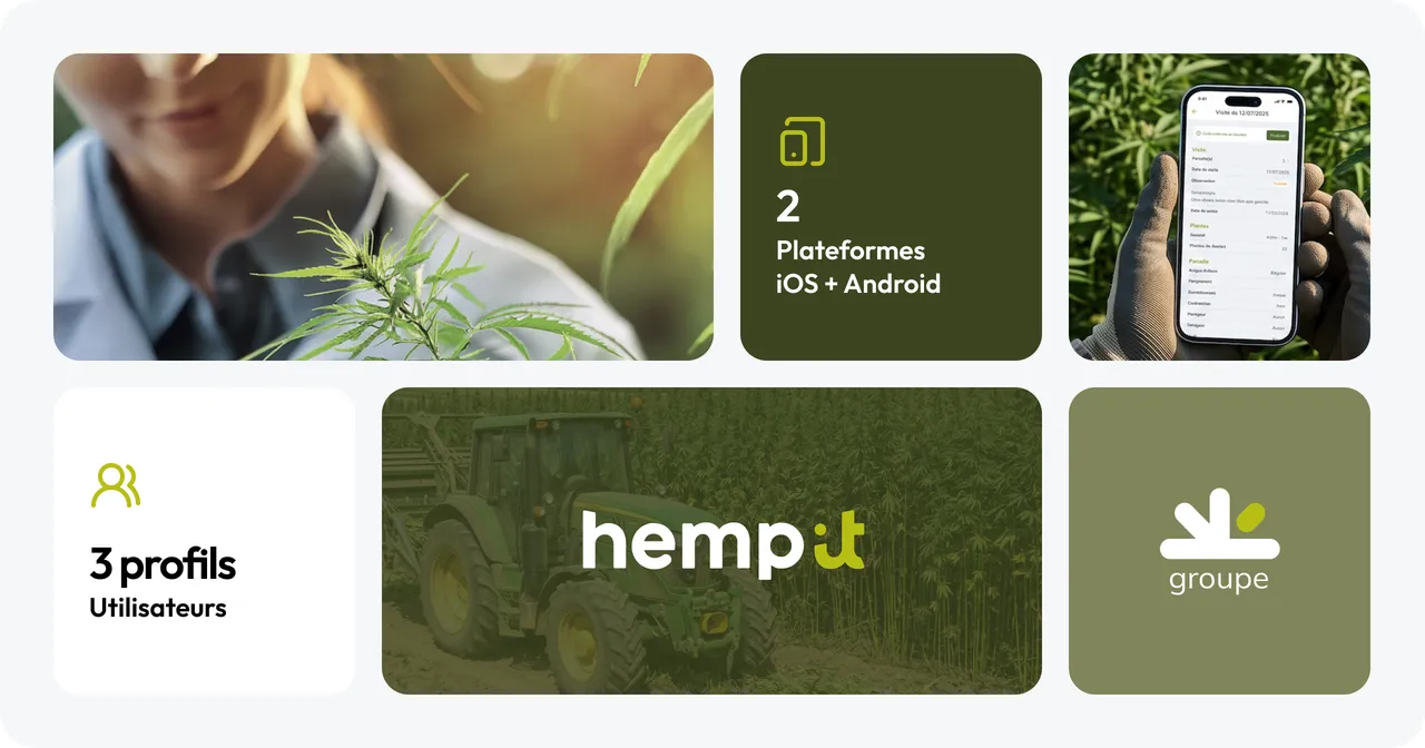 Détails du projet Une application mobile de suivi de parcelles pour les techniciens de Hemp it
