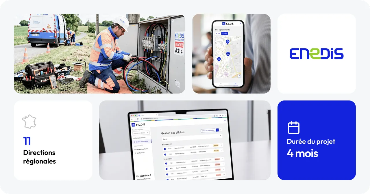 Détails du projet Refonte de la plateforme de signalement réseau d'Enedis