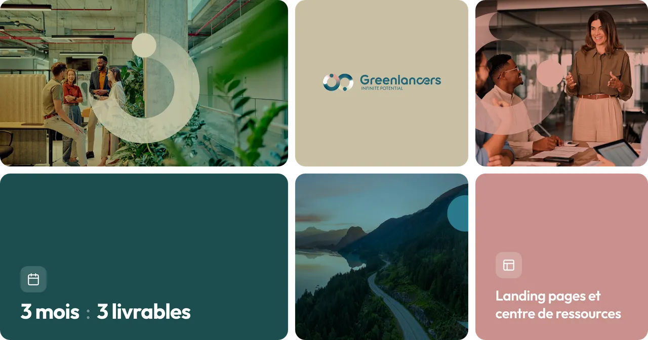 Détails du projet Identité de marque et site d'acquisition pour une startup conseil