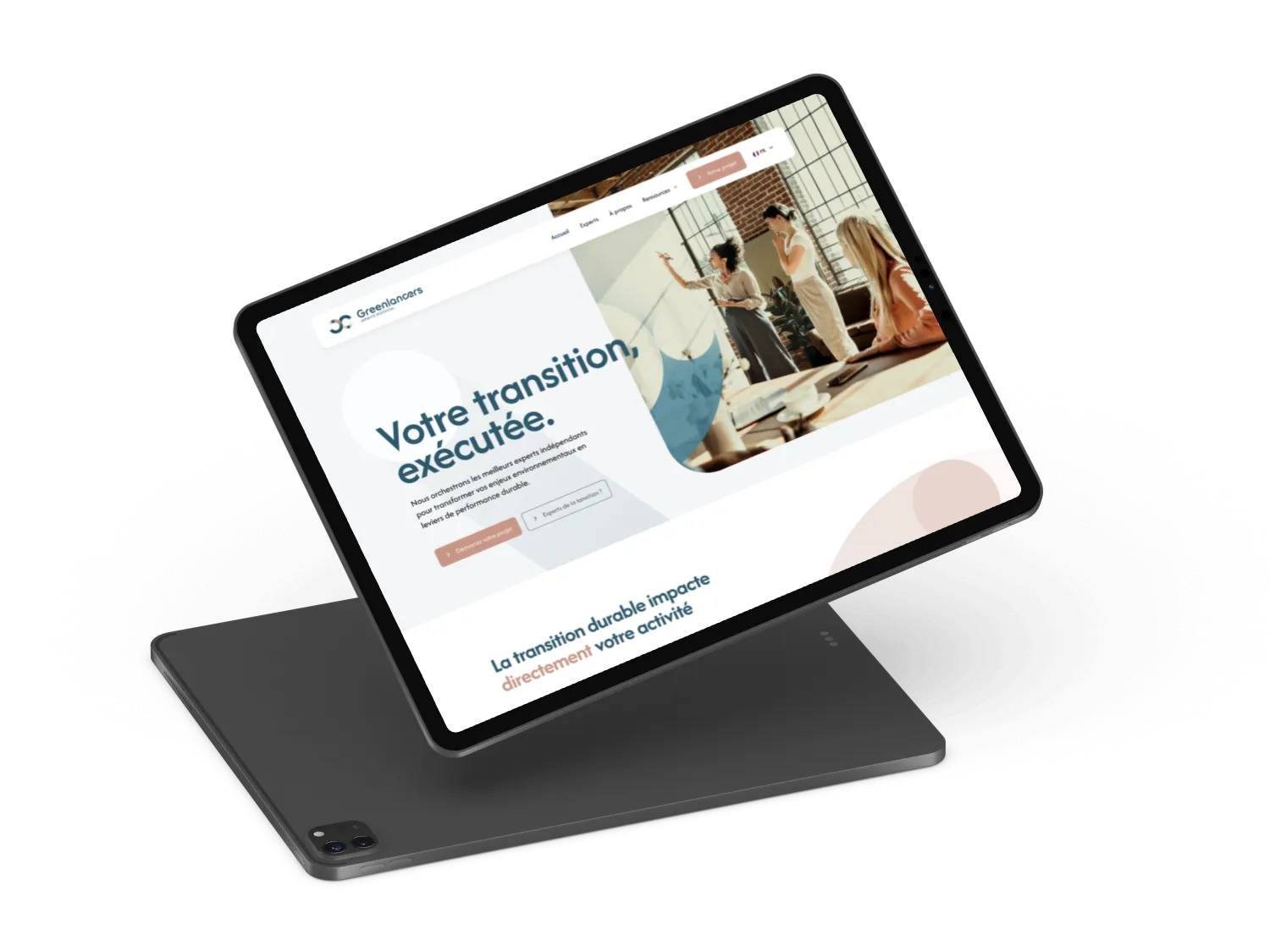 Application en production sur tablette