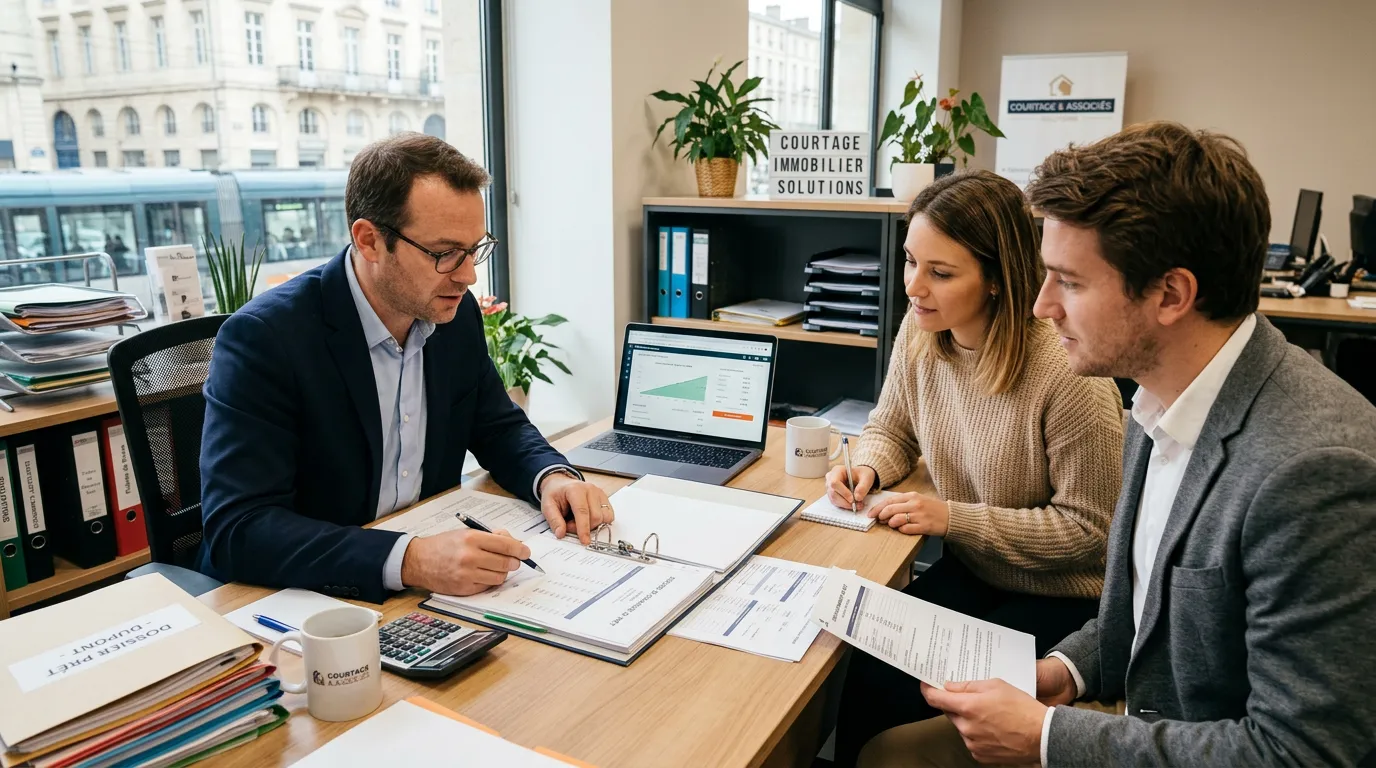 Courtier en rendez-vous client