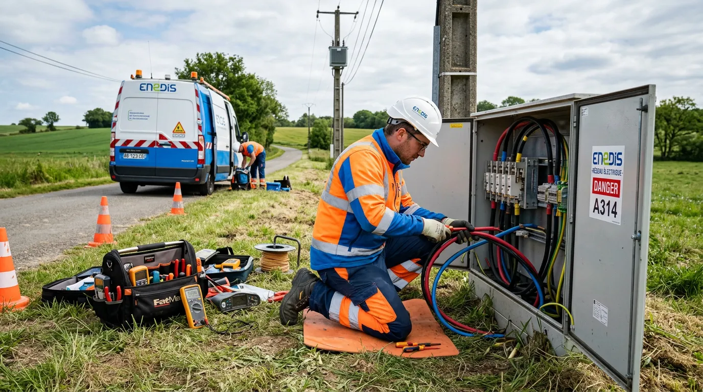 Interface de la plateforme FLOE Enedis