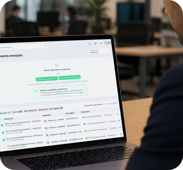 Classification documentaire automatique par IA