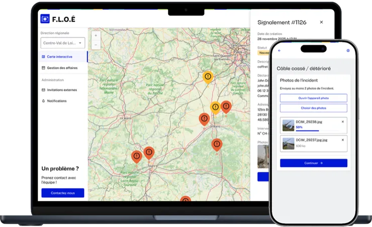 Aperçu Refonte de la plateforme de signalement réseau d'Enedis